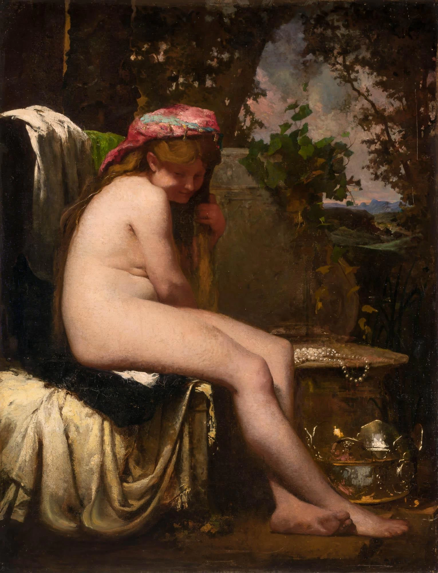 Signora al bagno